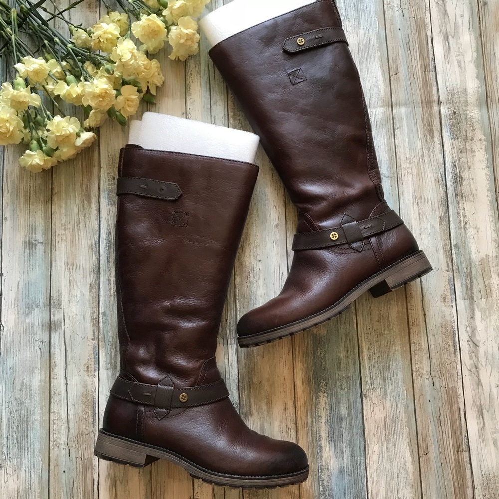 Naturalizer Tanita Bridal Brown Leather Boots 8